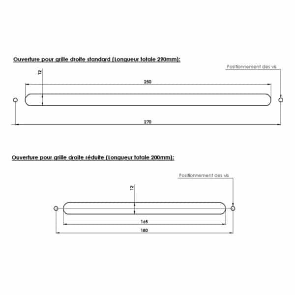 GRILLE D'AÉRATION DROITE SUR-MESURE (Prix TTC) – Image 4