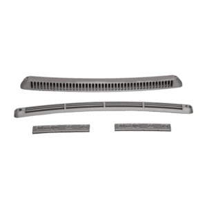 GRILLE D'AÉRATION CINTRÉE SUR-MESURE (Prix TTC) - GRIS 9006